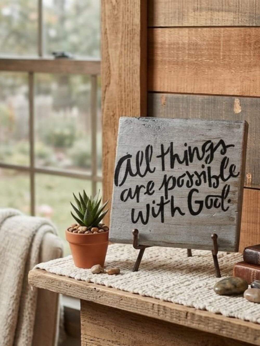Inspirational Rustic Wooden Sign - Picture 3 of 4